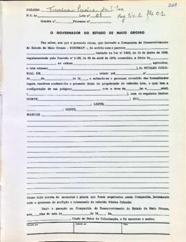 NÚMERO DO TÍTULO: SEM DADOS