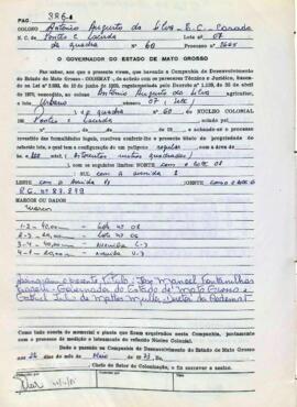 NÚMERO DO TÍTULO: SEM DADOS