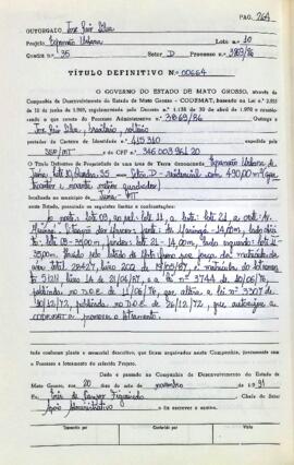 NÚMERO DO TÍTULO: 00664