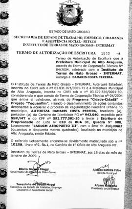 NÚMERO DO TERMO: 1630-A