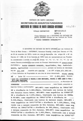 NÚMERO DO TÍTULO: 001815