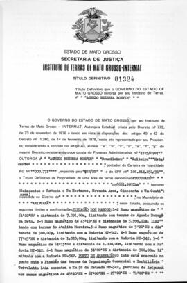 NÚMERO DO TÍTULO: 01324