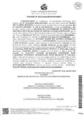 NÚMERO DA CERTIDÃO: 00622.2024
