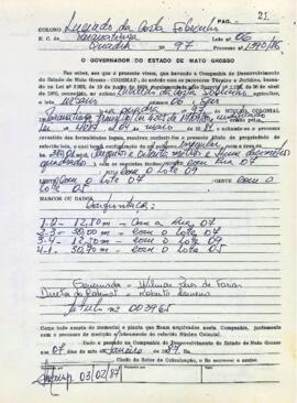 NÚMERO DO TÍTULO: 003961