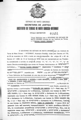 NÚMERO DO TÍTULO: 01451
