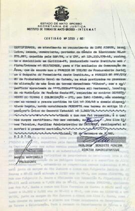 NÚMERO DA CERTIDÃO: 1015.80