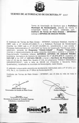 NÚMERO DO TERMO: 6097