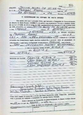 NÚMERO DO TÍTULO: SEM DADOS