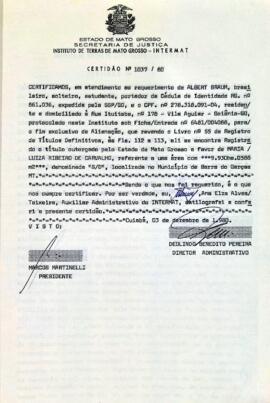 NÚMERO DA CERTIDÃO: 1037.80