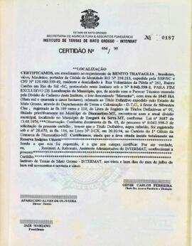 NÚMERO DA CERTIDÃO: 054.95