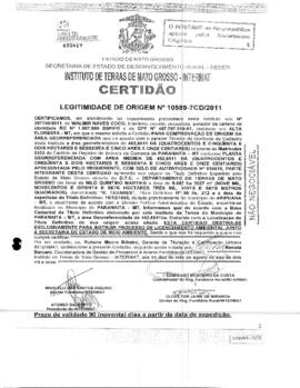 NÚMERO DA CERTIDÃO: 10589-7CD.2011