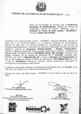 NÚMERO DO TERMO: 7724