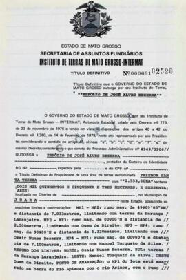 NÚMERO DO TÍTULO: 000681