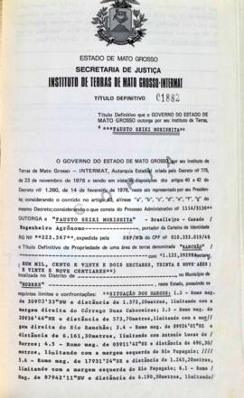 NÚMERO DO TÍTULO: 01882