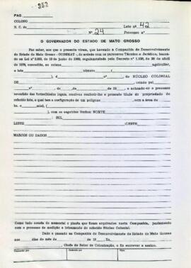 NÚMERO DO TÍTULO: SEM DADOS