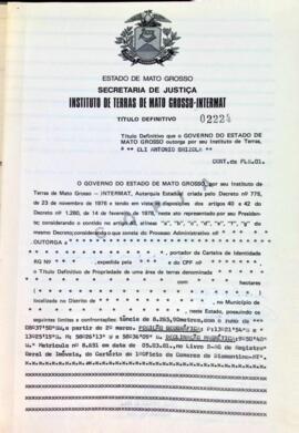 NÚMERO DO TÍTULO: 02224