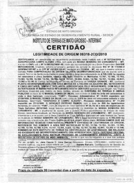 NÚMERO DA CERTIDÃO: 08318-2CD.2010