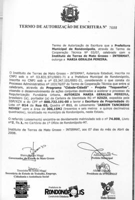 NÚMERO DO TERMO: 7688