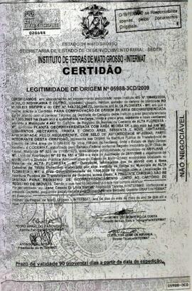 NÚMERO DA CERTIDÃO: 05988-3CD.2009