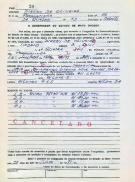 NÚMERO DO TÍTULO: SEM DADOS