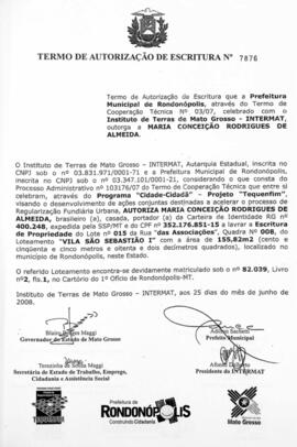 NÚMERO DO TERMO: 7876