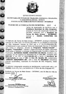 NÚMERO DO TERMO: 1657-A