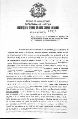 NÚMERO DO TÍTULO: 00513