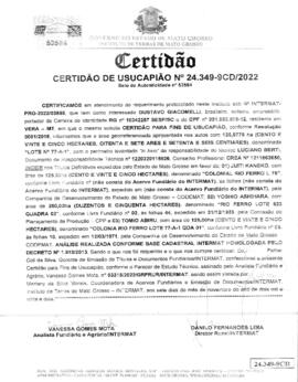 NÚMERO DA CERTIDÃO: 24.349-9CD.2022