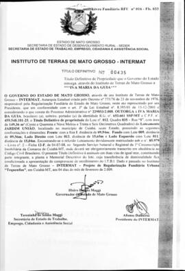 NÚMERO DO TÍTULO: 00435