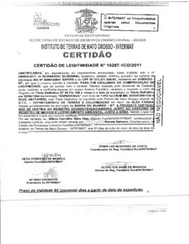 NÚMERO DA CERTIDÃO: 10207-1CD.2011