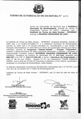 NÚMERO DO TERMO: 6073