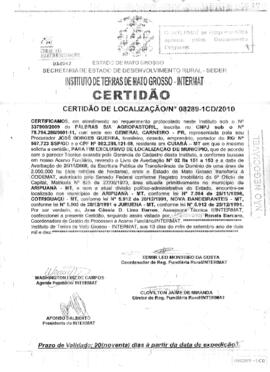 NÚMERO DA CERTIDÃO: 08289-1CD.2010