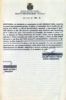 NÚMERO DA CERTIDÃO: 858.81