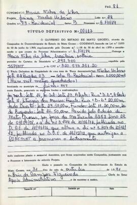 NÚMERO DO TÍTULO: 00117