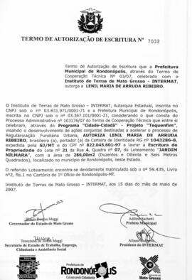 NÚMERO DO TERMO: 7032