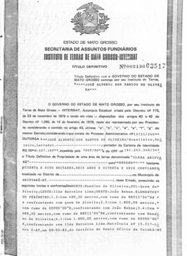 NÚMERO DO TÍTULO: 002130