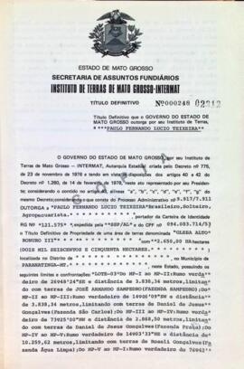 NÚMERO DO TÍTULO: 000248
