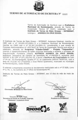 NÚMERO DO TERMO: 6869