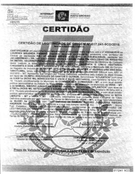 NÚMERO DA CERTIDÃO: 017.241-9CD.2018