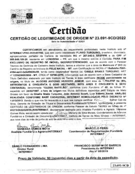 NÚMERO DA CERTIDÃO: 23.691-9CD.2022