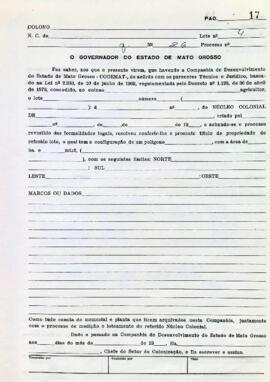 NÚMERO DO TÍTULO: SEM DADOS