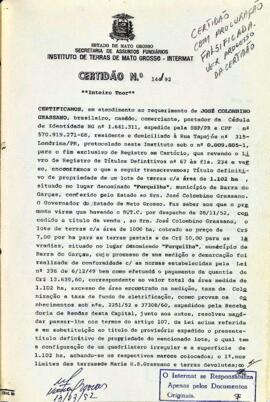NÚMERO DA CERTIDÃO: 144.92