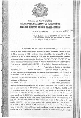 NÚMERO DO TÍTULO: 002389