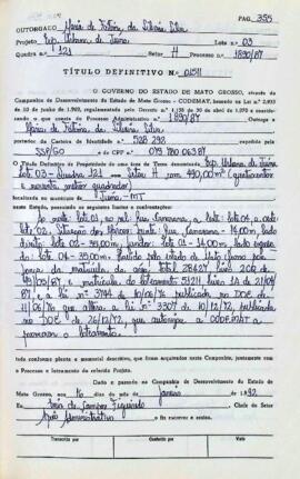 NÚMERO DO TÍTULO: 01511