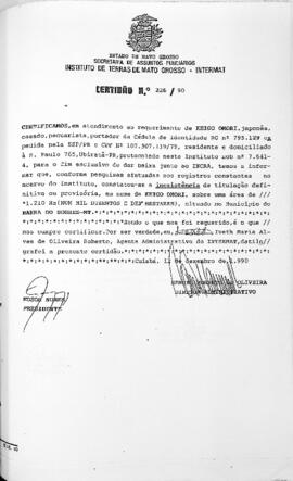 NÚMERO DA CERTIDÃO: 226.90