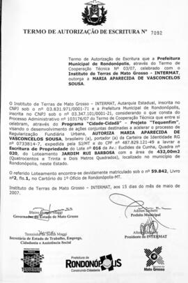 NÚMERO DO TERMO: 7092