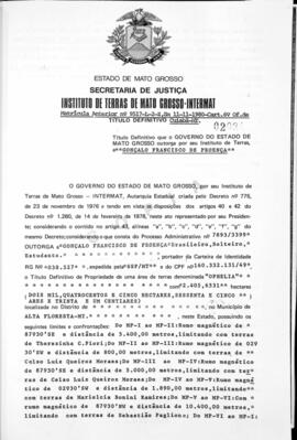 NÚMERO DO TÍTULO: 02031