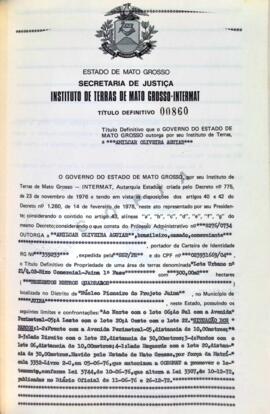 NÚMERO DO TÍTULO: 00860
