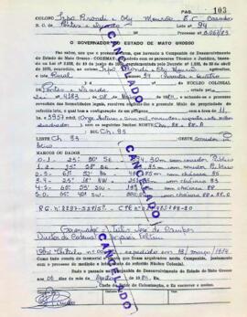 NÚMERO DO TÍTULO: SEM DADOS