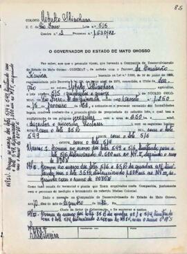 NÚMERO DO TÍTULO: SEM DADOS